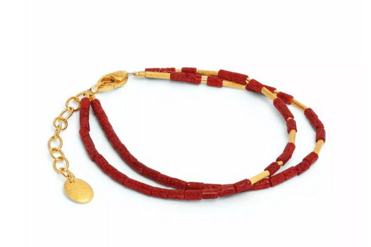 Coral Clia Braelet-Jewelry-Bernd Wolf-Sorrel Sky Gallery