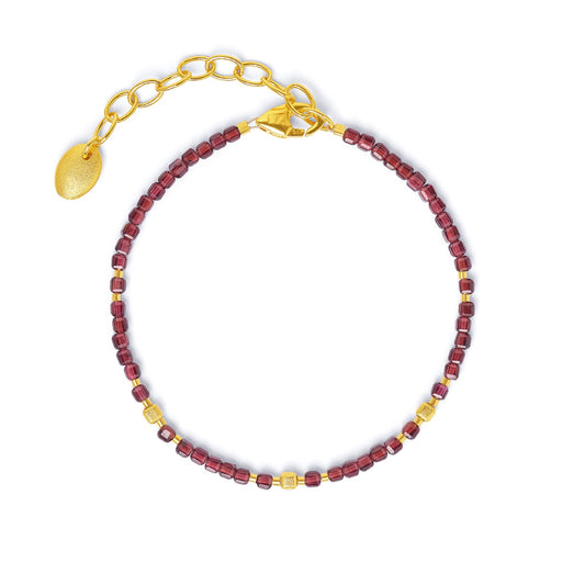 Cuseni bracelet Garnet-Jewelry-Bernd Wolf-Sorrel Sky Gallery