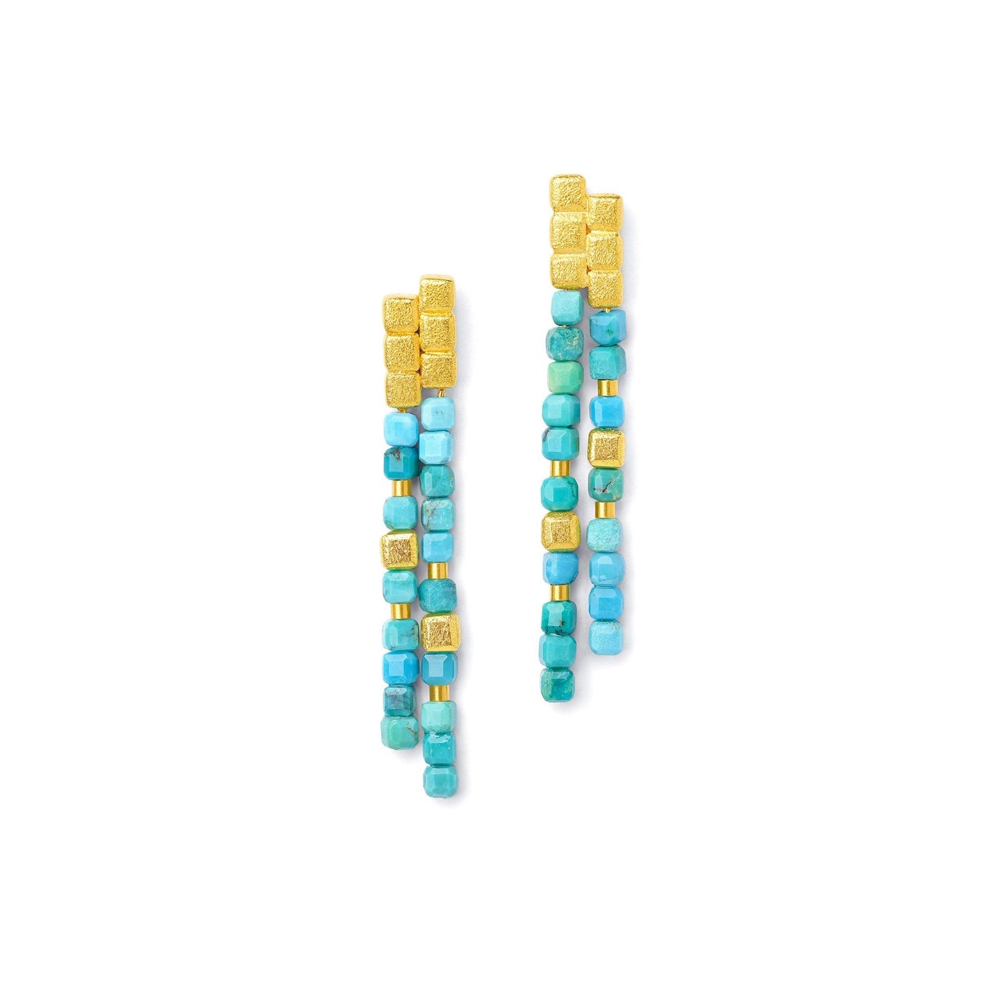 Cusenia Turquoise Earrings-Jewelry-Bernd Wolf-Sorrel Sky Gallery