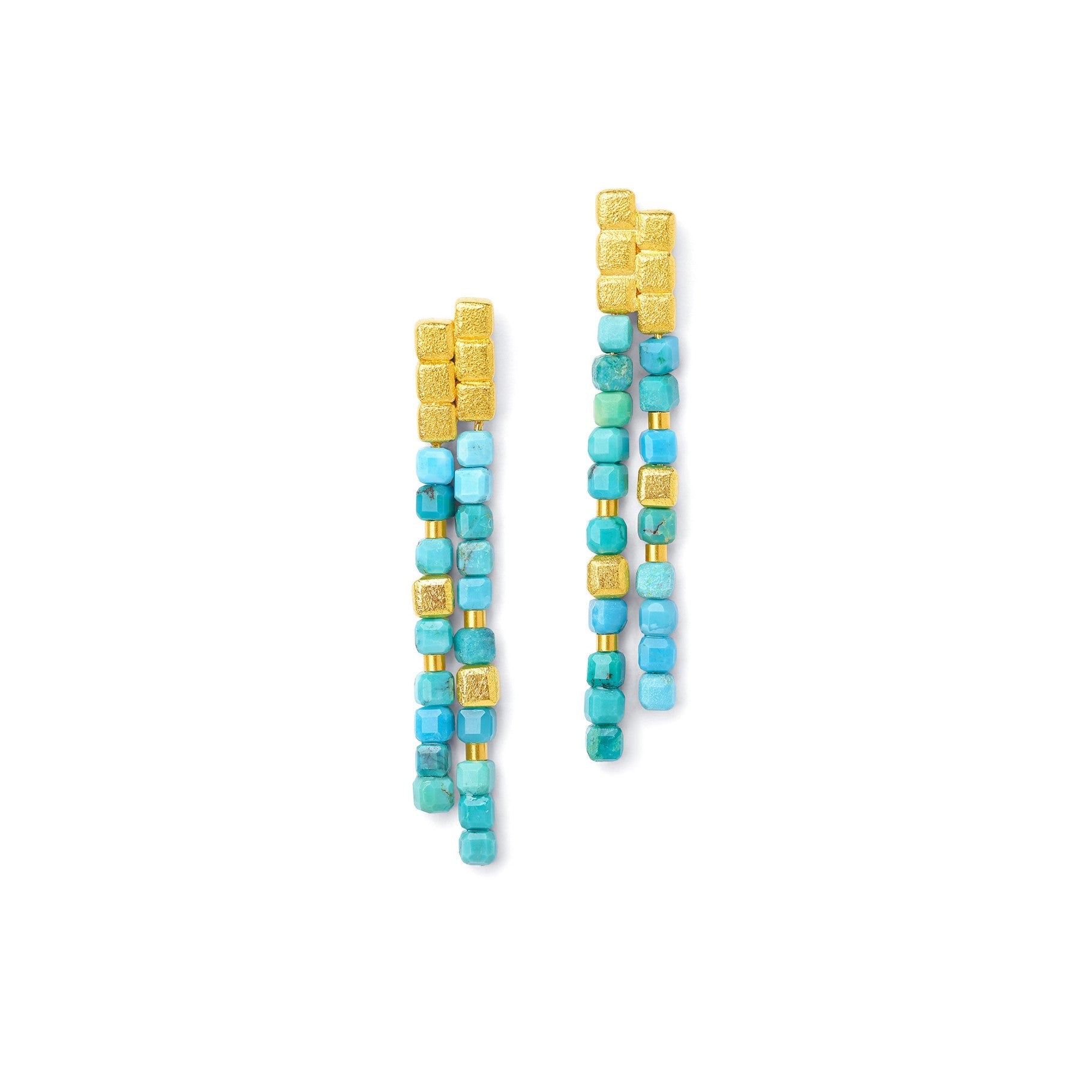 Cusenia Turquoise Earrings-Jewelry-Bernd Wolf-Sorrel Sky Gallery