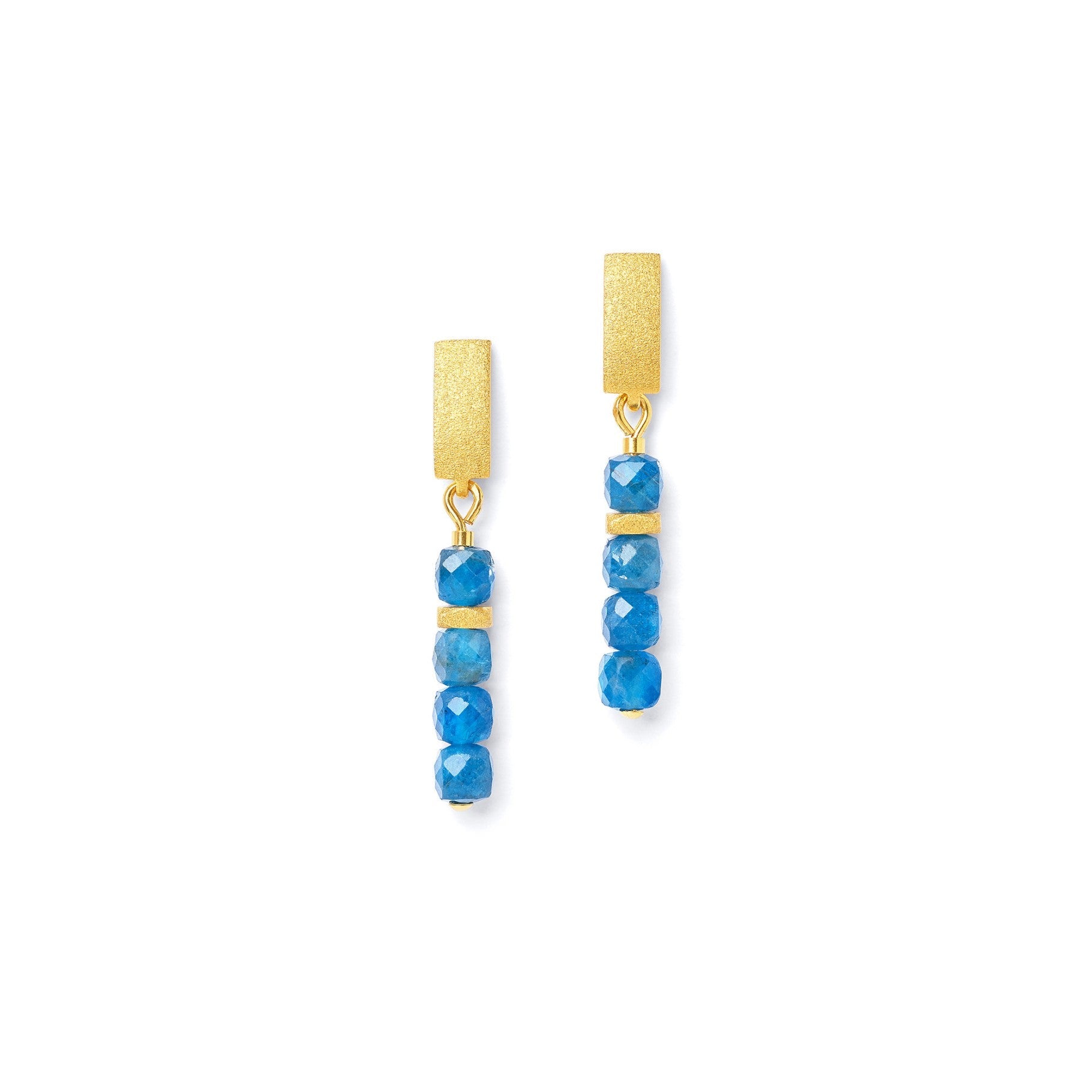 Fabricia Apatite Earrings-Jewelry-Bernd Wolf-Sorrel Sky Gallery