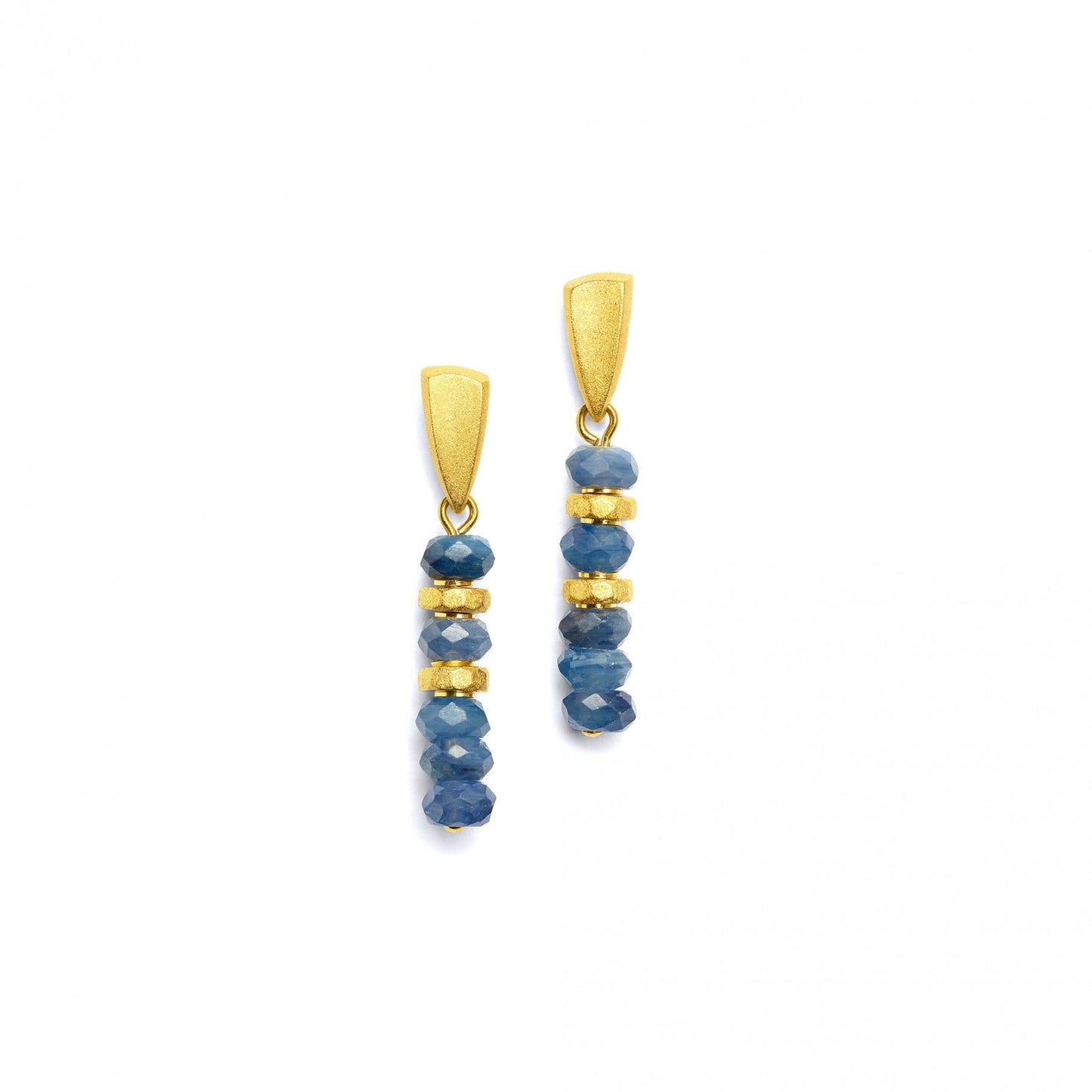 Fanias Kyanite Earrings-Jewelry-Bernd Wolf-Sorrel Sky Gallery