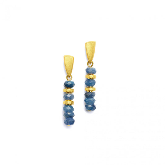 Fanias Kyanite Earrings-Jewelry-Bernd Wolf-Sorrel Sky Gallery