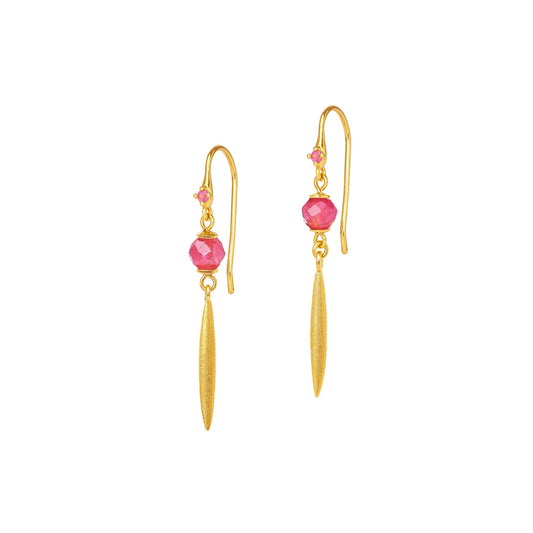 Fiscala Earrings Tourmaline-Jewelry-Bernd Wolf-Sorrel Sky Gallery