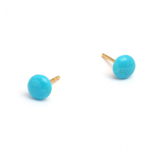 Goa Turquoise Stud Earrings-Jewelry-Bernd Wolf-Sorrel Sky Gallery