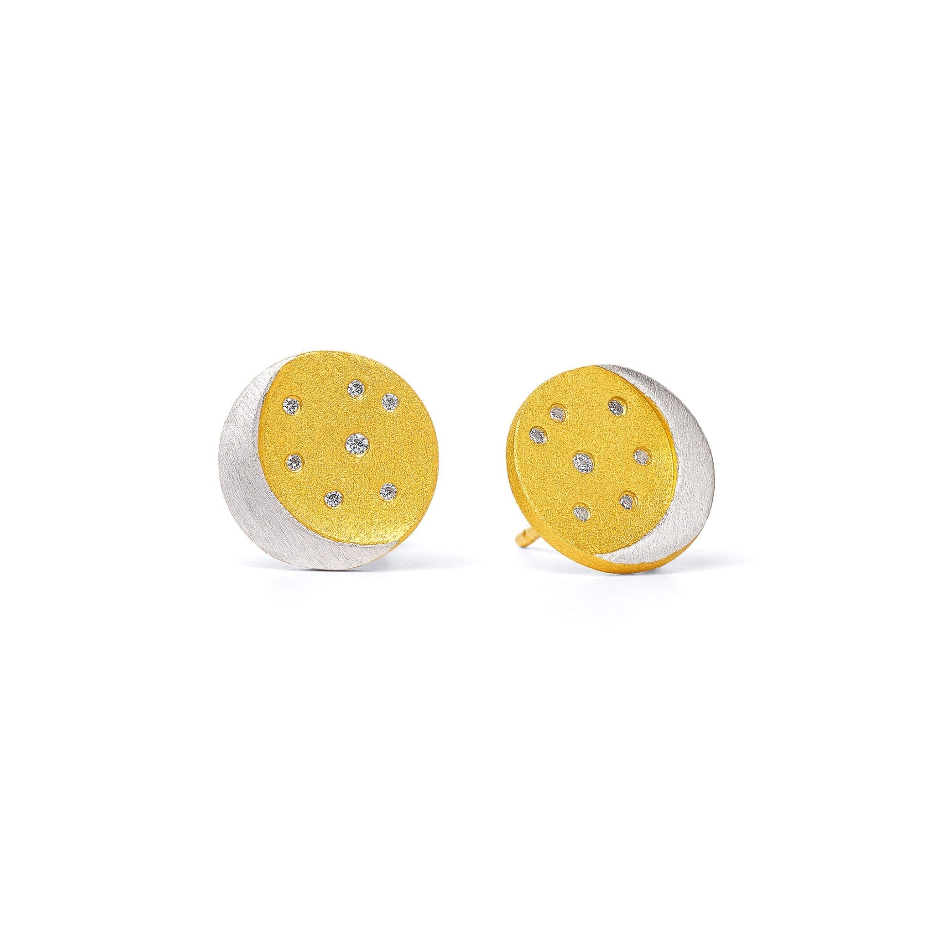 Lunar Stud Earrings-Jewelry-Bernd Wolf-Sorrel Sky Gallery