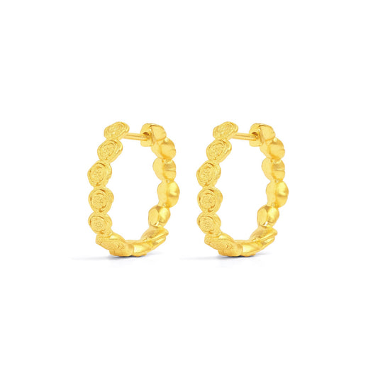 Rosen Hoop Earrings-Jewelry-Bernd Wolf-Sorrel Sky Gallery