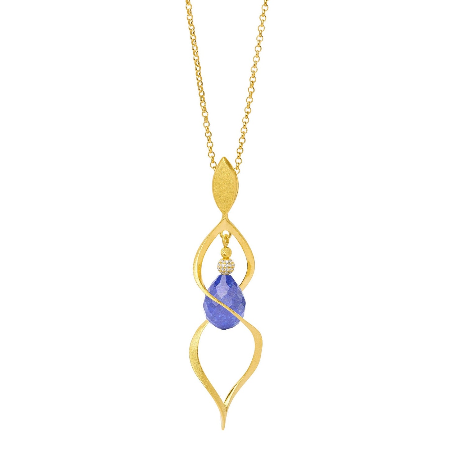 Spiroletta Lapis Necklace-Jewelry-Bernd Wolf-Sorrel Sky Gallery