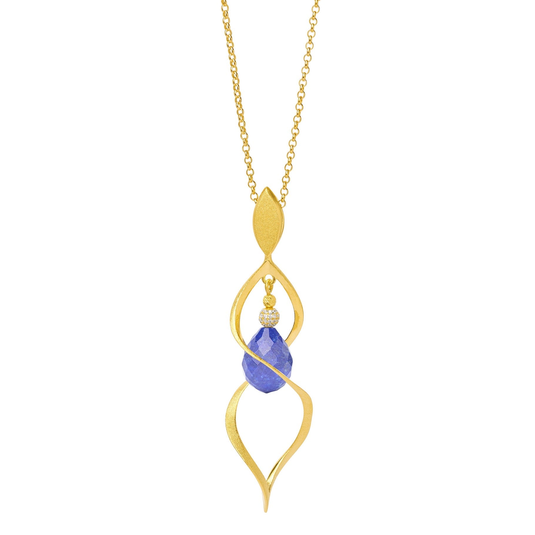 Spiroletta Lapis Necklace-Jewelry-Bernd Wolf-Sorrel Sky Gallery