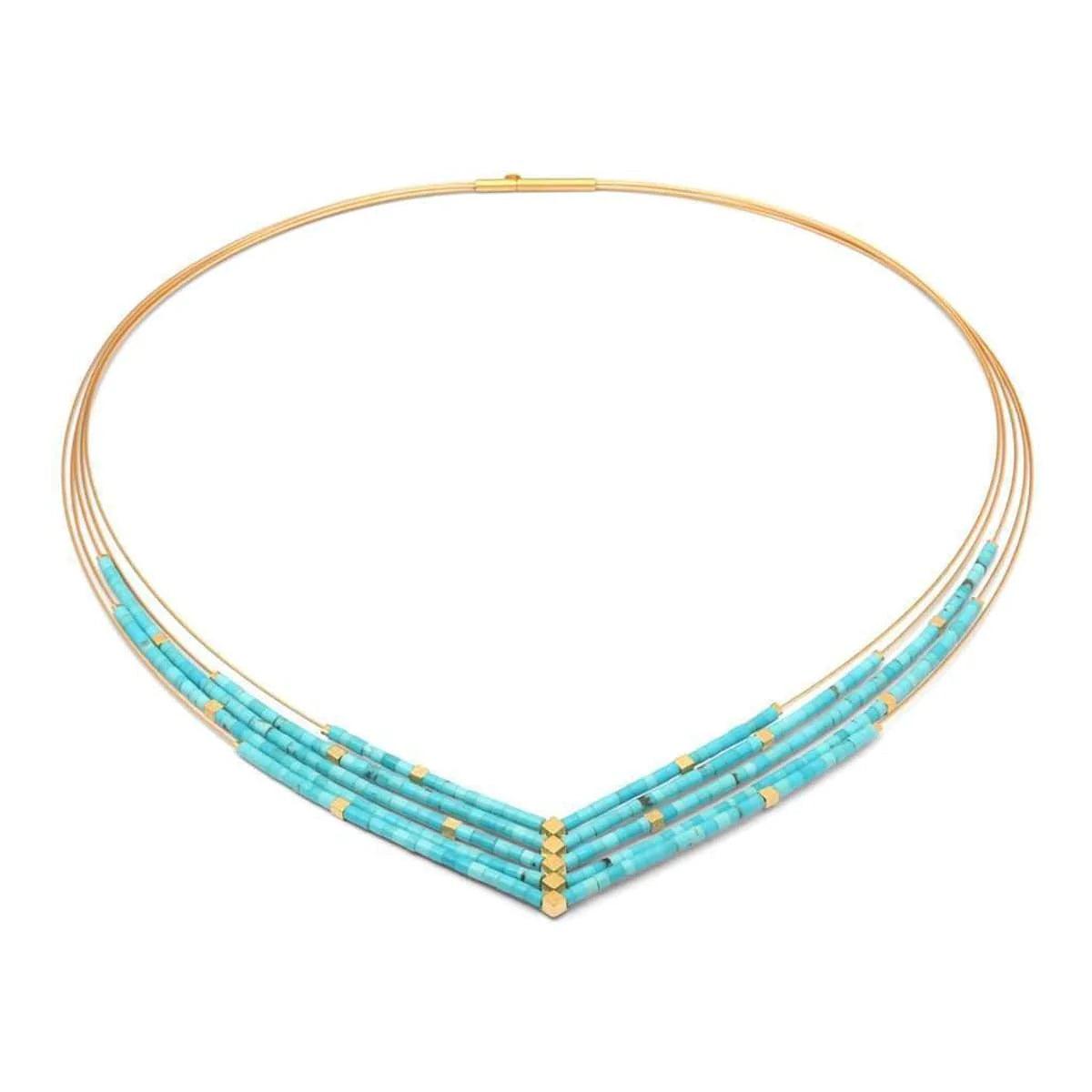 Valena Turquoise Necklace-Jewelry-Bernd Wolf-Sorrel Sky Gallery