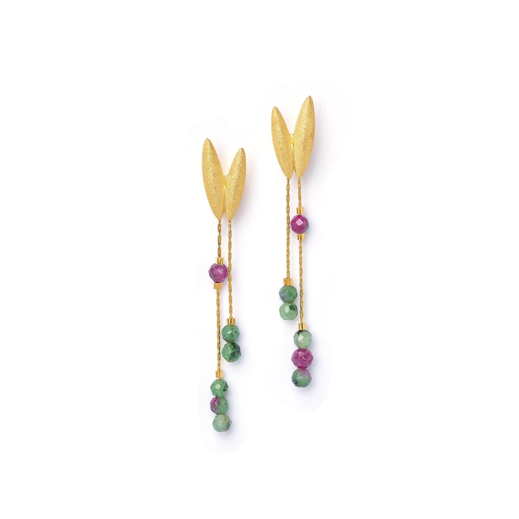 Venalis Ruby Ziosite Earrings-Jewelry-Bernd Wolf-Sorrel Sky Gallery