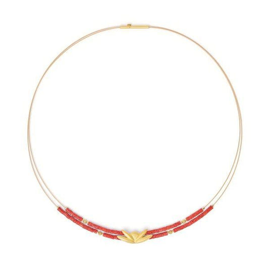 Venesio Red Coral Necklace-Jewelry-Bernd Wolf-Sorrel Sky Gallery