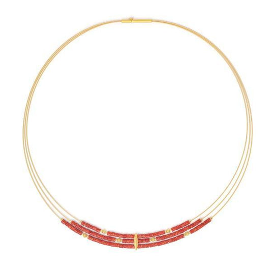 Venizias Red Coral Necklace-Jewelry-Bernd Wolf-Sorrel Sky Gallery