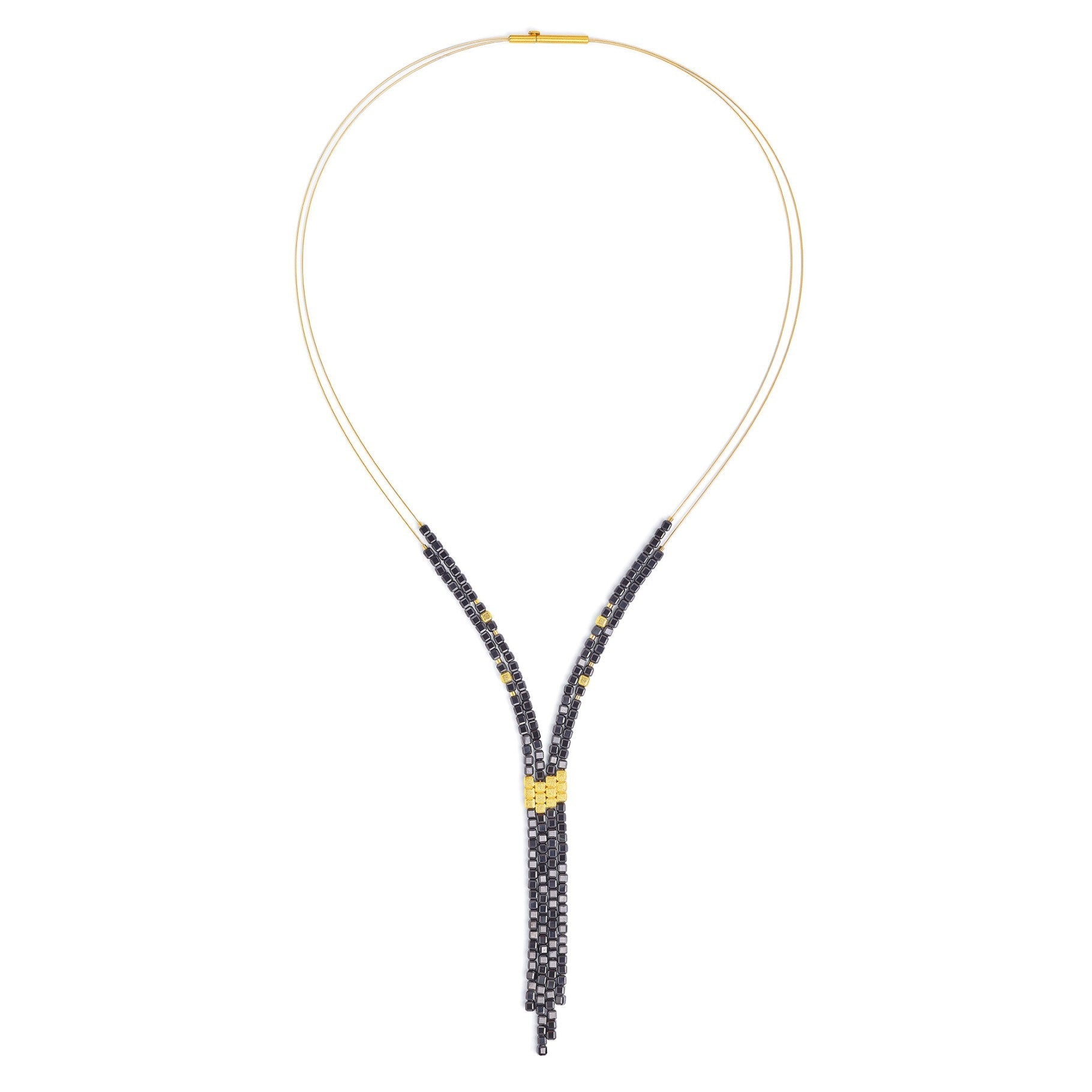 Yacusa Black Spinel Necklace-Jewelry-Bernd Wolf-Sorrel Sky Gallery