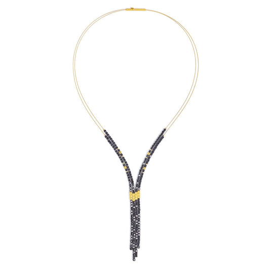 Yacusa Black Spinel Necklace-Jewelry-Bernd Wolf-Sorrel Sky Gallery