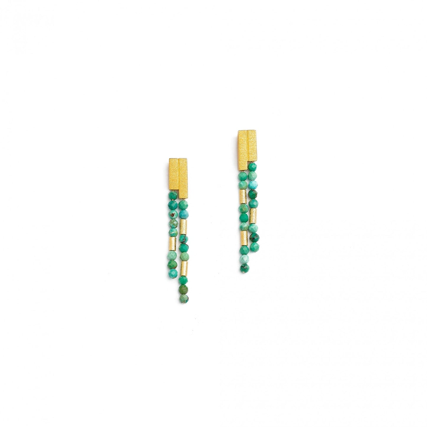 Yaneki Turquoise Earrings-Jewelry-Bernd Wolf-Sorrel Sky Gallery