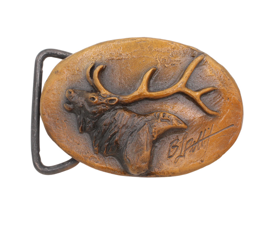 Elk Belt Buckle-Jewelry-Bryce Pettit-Sorrel Sky Gallery