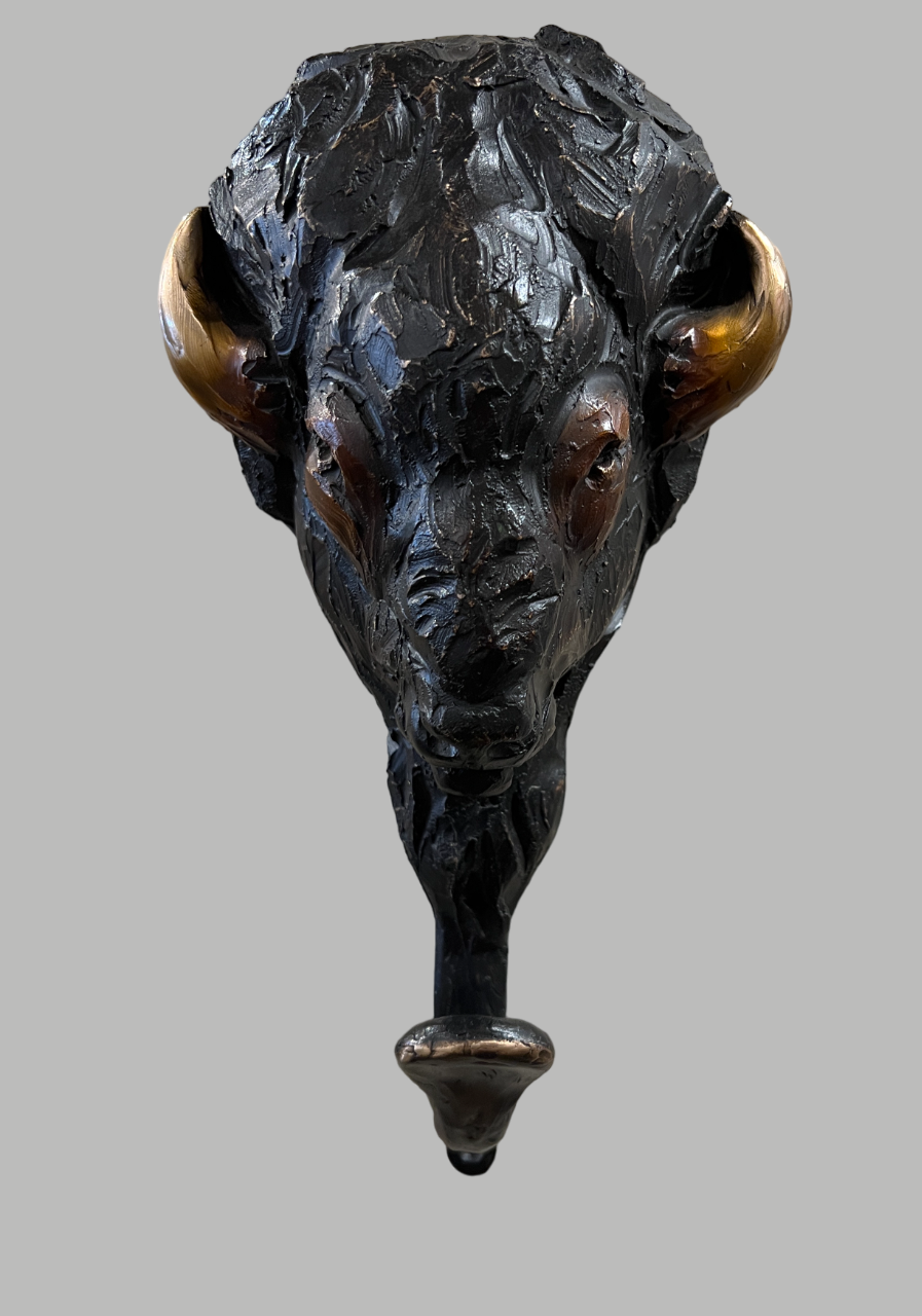 Buffalo Coat Rack-Sculpture-Bryce Pettit-Sorrel Sky Gallery