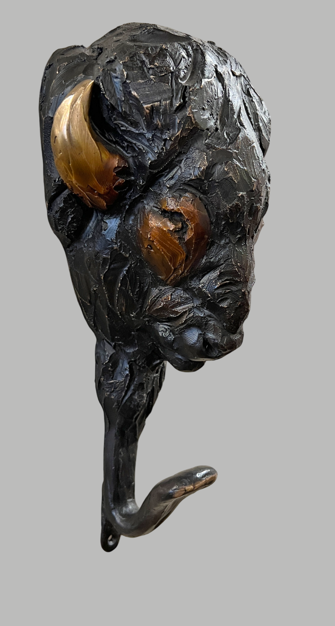 Buffalo Coat Rack-Sculpture-Bryce Pettit-Sorrel Sky Gallery