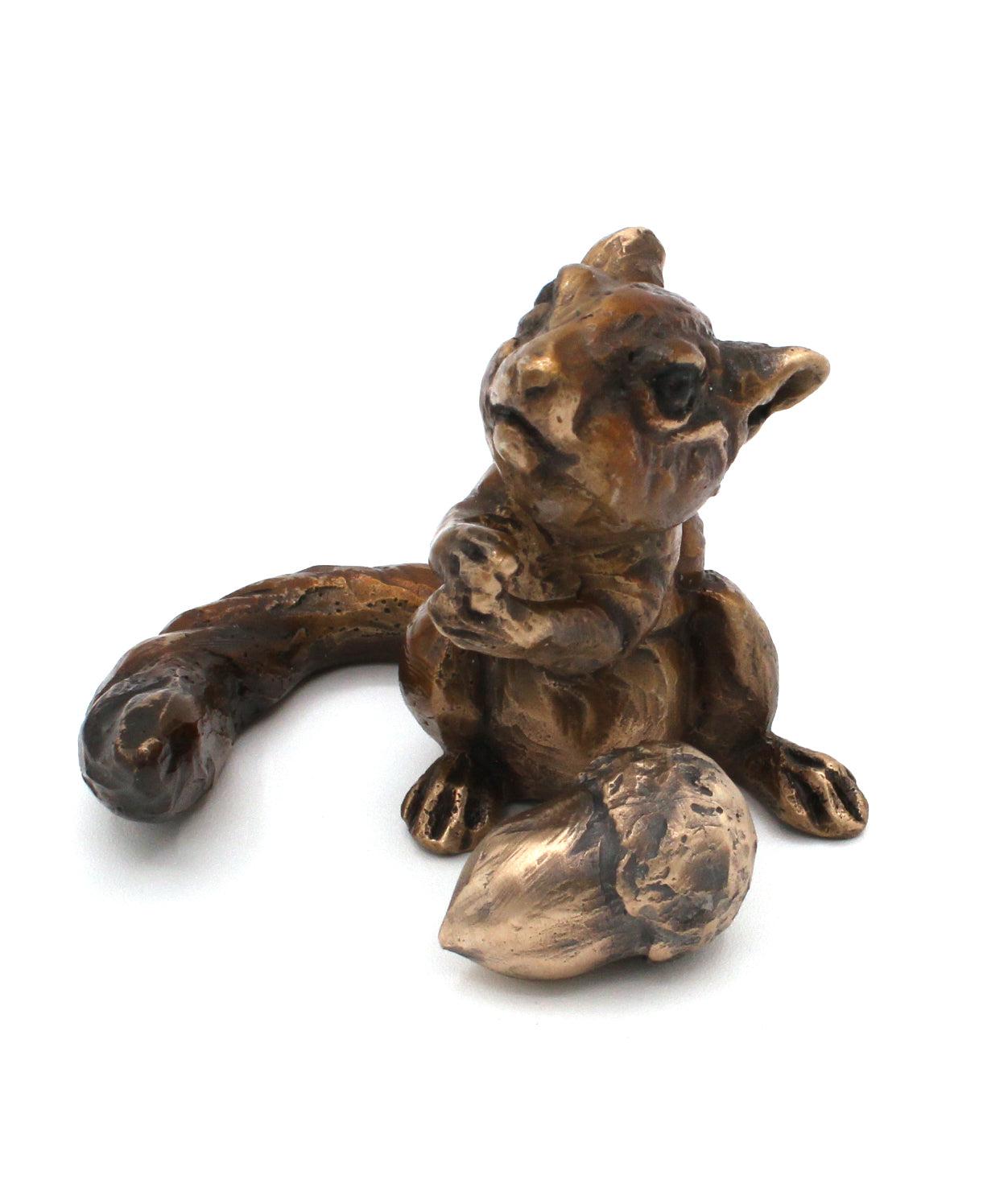 Chipmunk with Acorn-Sculpture-Bryce Pettit-Sorrel Sky Gallery