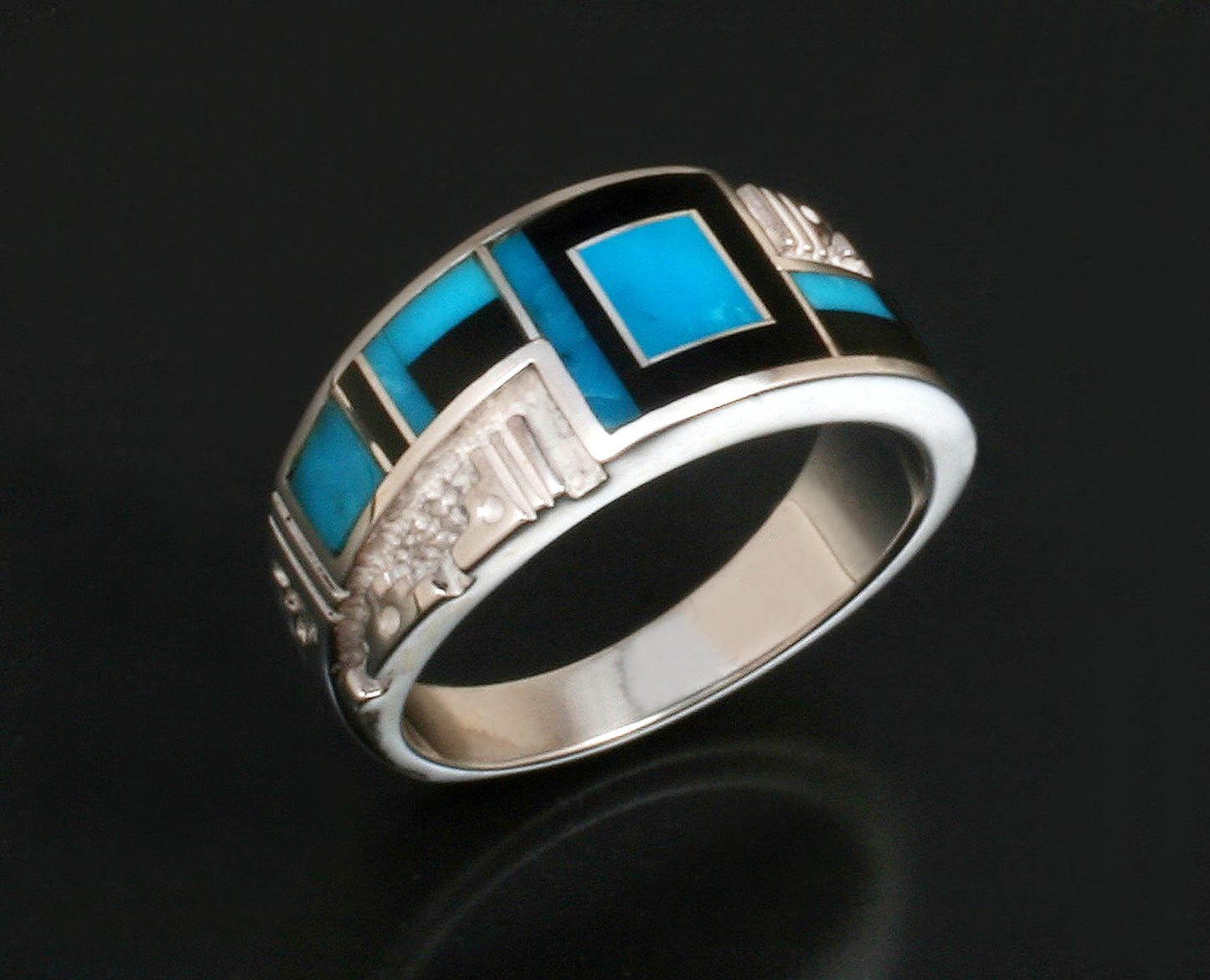Inlaid Band Ring-Jewelry-Ray Tracey-Sorrel Sky Gallery