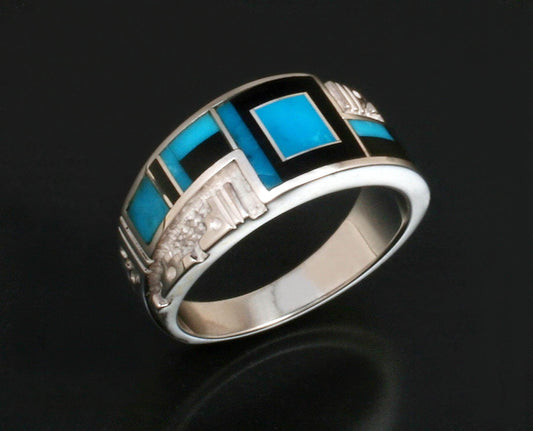 Inlaid Band Ring-Jewelry-Ray Tracey-Sorrel Sky Gallery