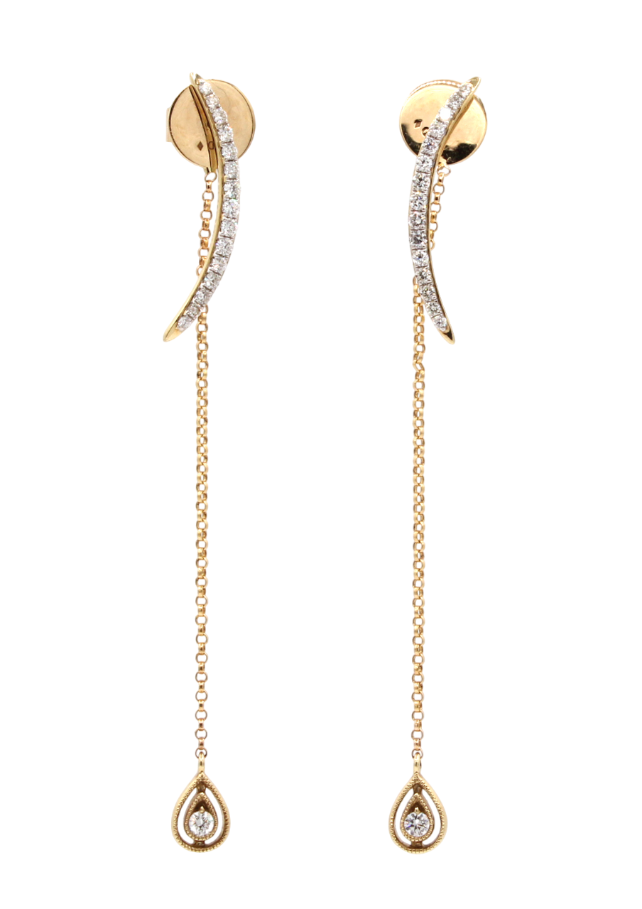 14K Gold Luna Earrings-Jewelry-Cherie Dori-Sorrel Sky Gallery