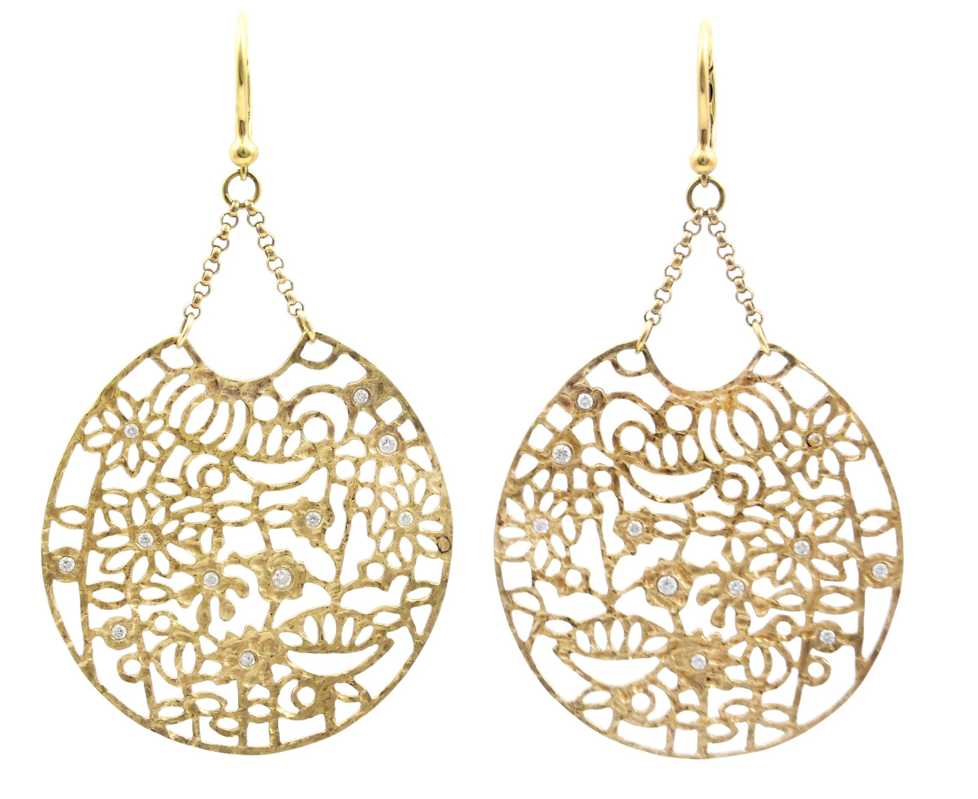 14K Gold Web Earrings-Jewelry-Cherie Dori-Sorrel Sky Gallery