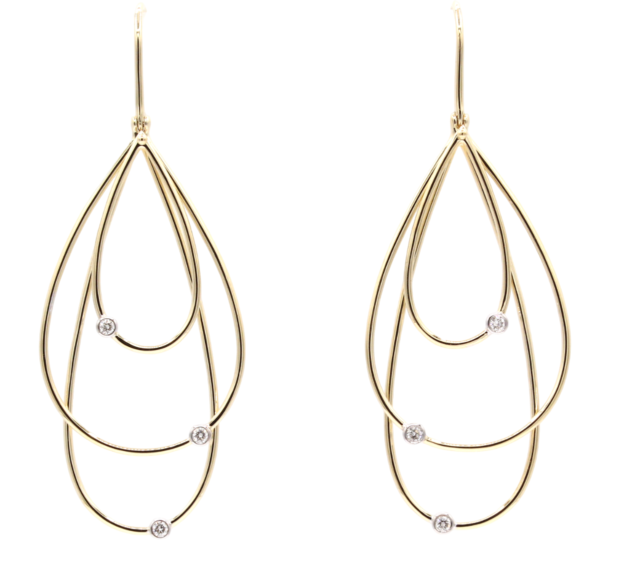 14K Long Drop Earrings-Jewelry-Cherie Dori-Sorrel Sky Gallery