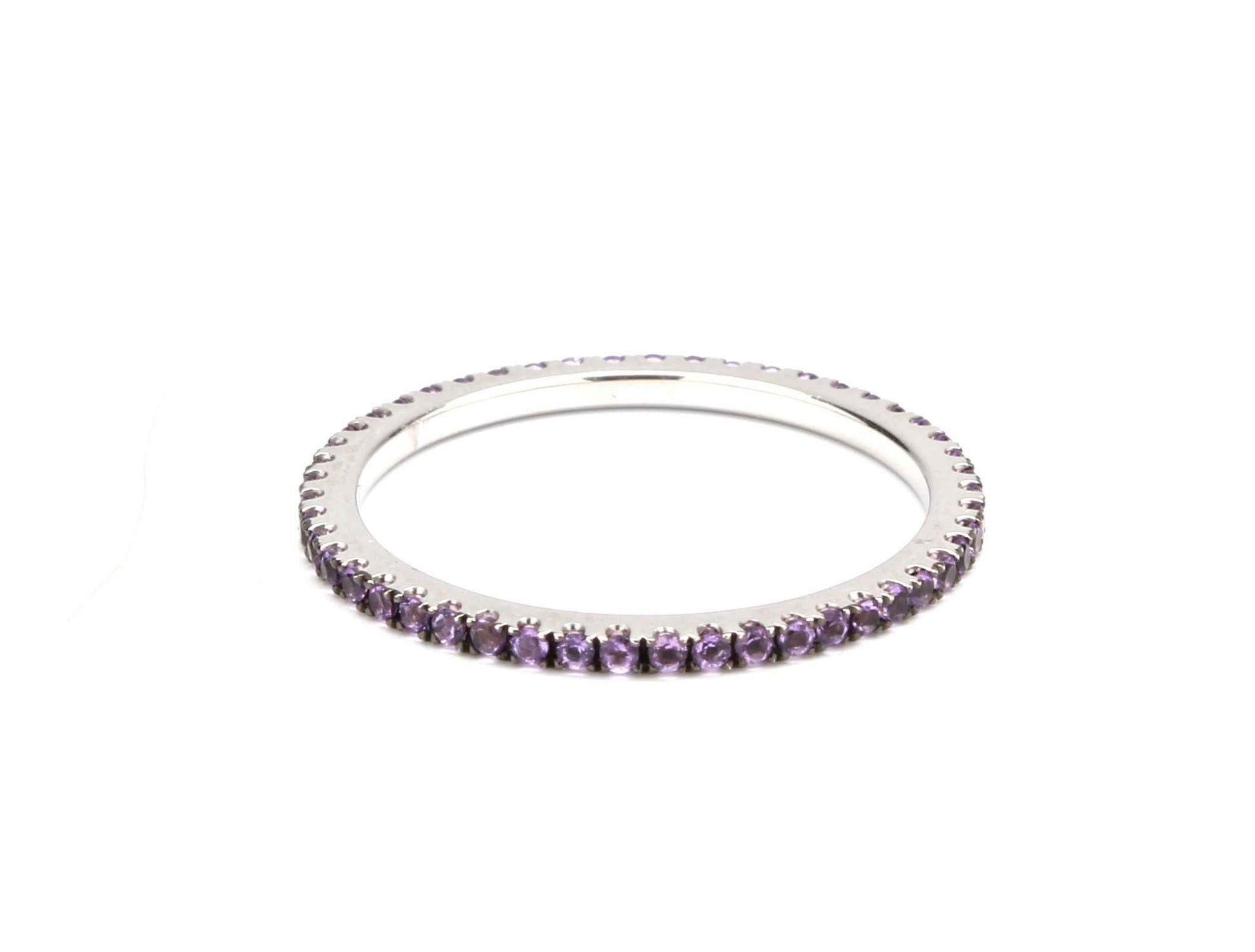 Amethyst Eternity Band-Jewelry-Cherie Dori-Sorrel Sky Gallery