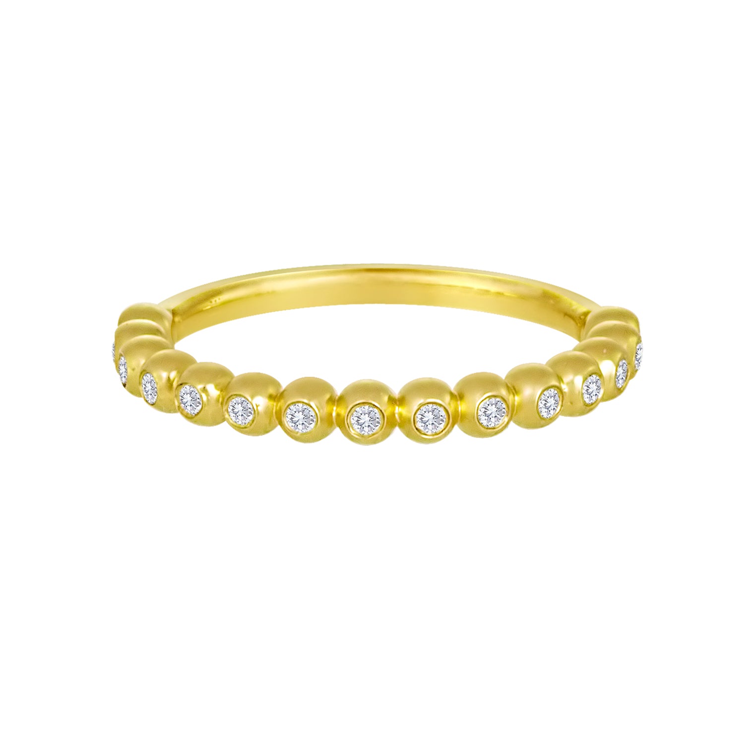 Beaded Bezel Band Ring-Jewelry-Cherie Dori-Sorrel Sky Gallery