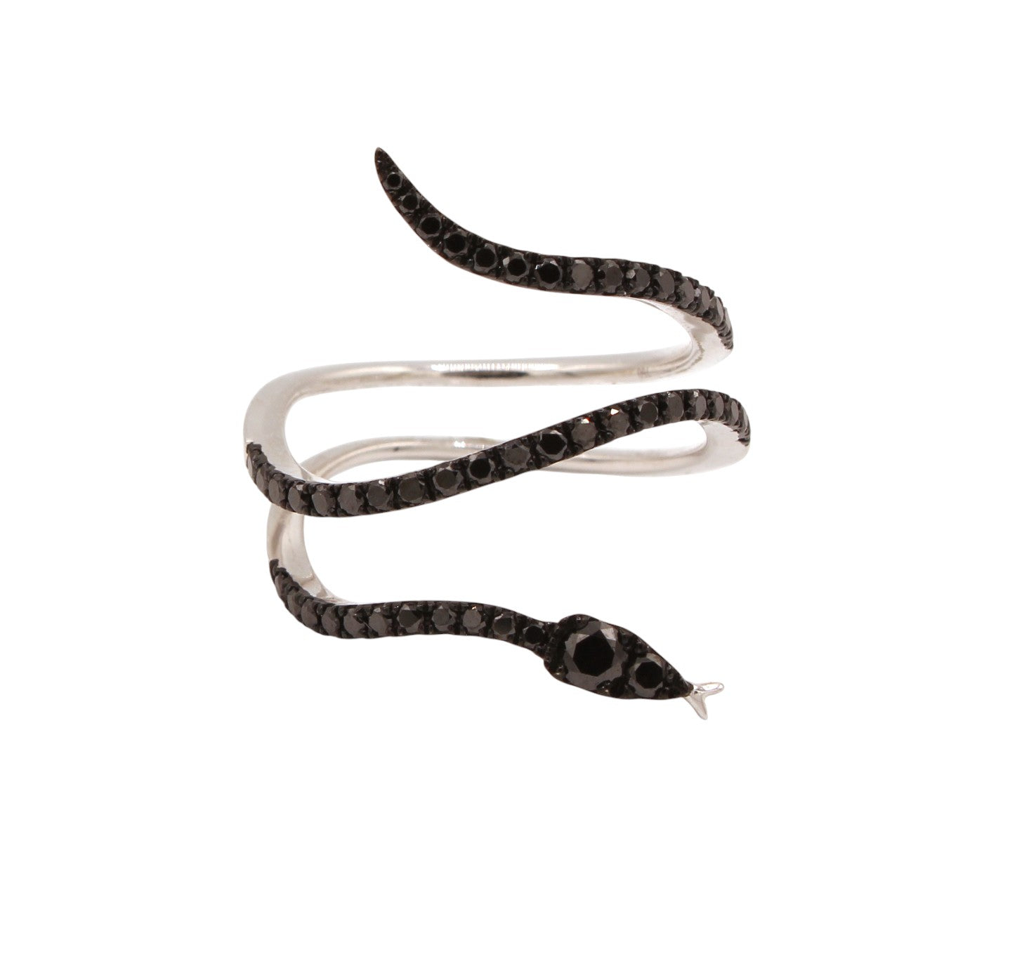 Black Diamond Serpentine Ring-Jewelry-Cherie Dori-Sorrel Sky Gallery