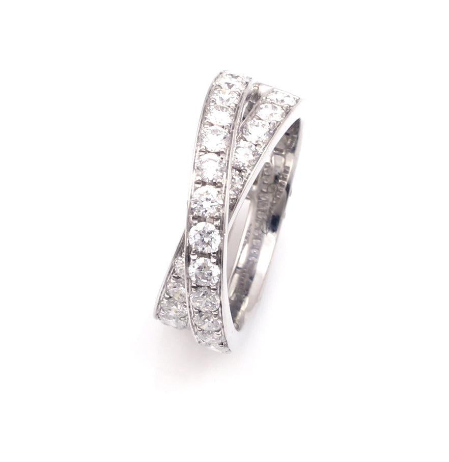 Criss Cross Diamond Band-Jewelry-Cherie Dori-Sorrel Sky Gallery