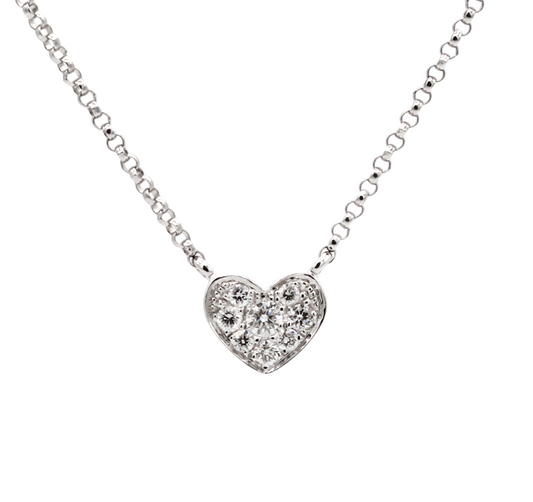 Diamond Heart Necklace-Jewelry-Cherie Dori-Sorrel Sky Gallery