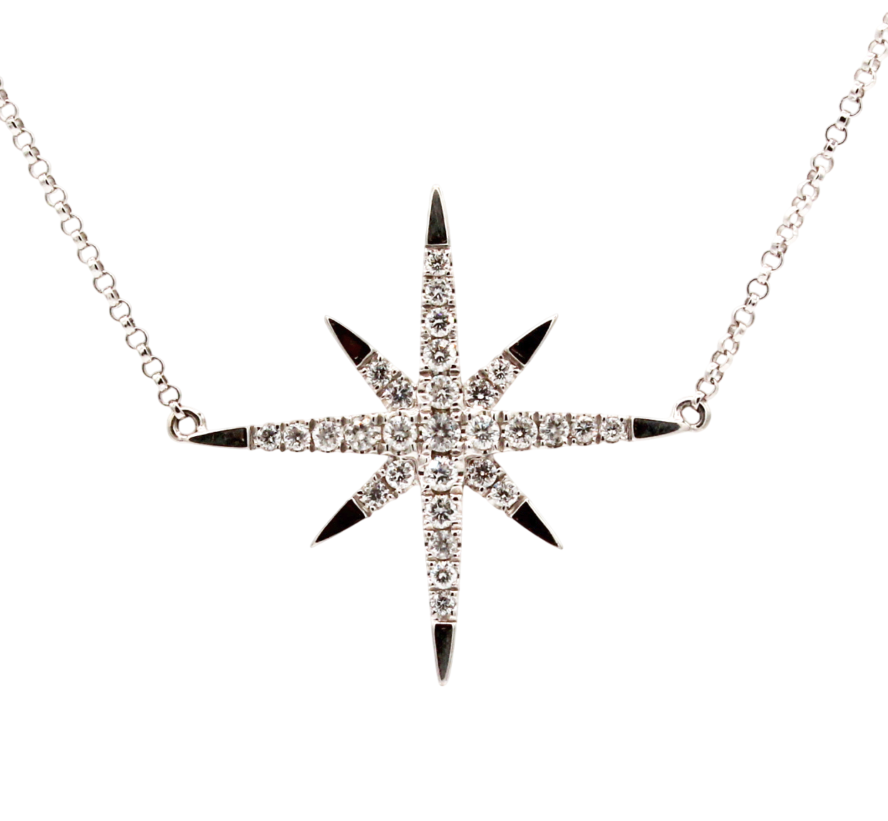 Diamond Star Necklace-Jewelry-Cherie Dori-Sorrel Sky Gallery