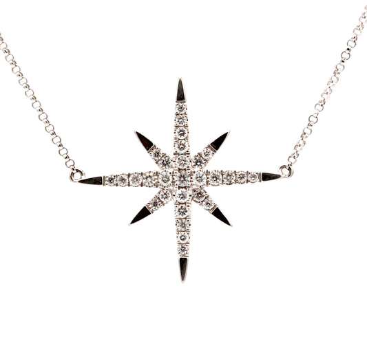 Diamond Star Necklace-Jewelry-Cherie Dori-Sorrel Sky Gallery