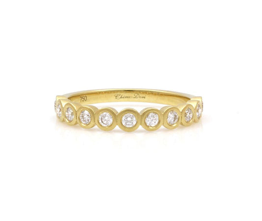 Flat Round Bezel Band Ring-Jewelry-Cherie Dori-Sorrel Sky Gallery