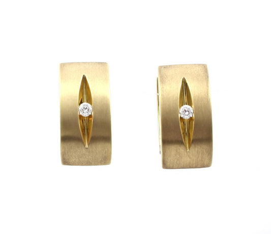 Gold Huggies Earrings-Jewelry-Cherie Dori-Sorrel Sky Gallery