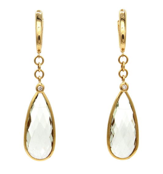 Green Amethyst Drop Earrings-Jewelry-Cherie Dori-Sorrel Sky Gallery