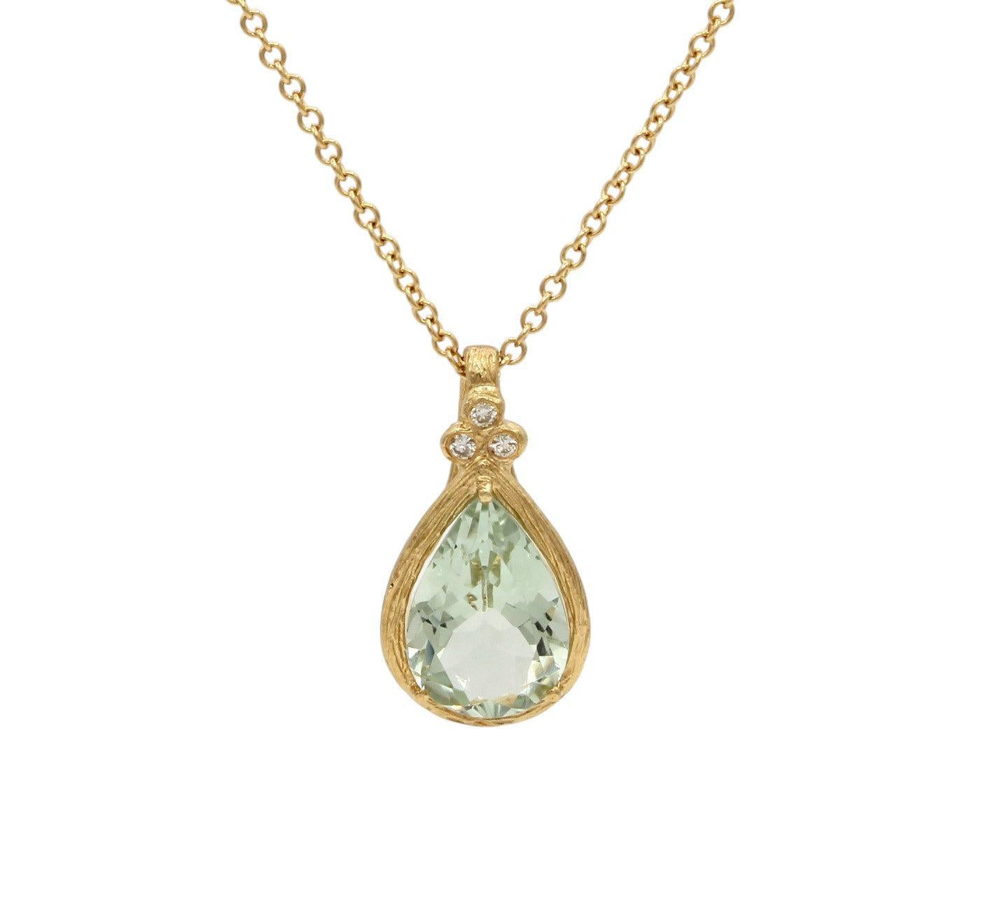 Green Amethyst Morada Pendant-Jewelry-Cherie Dori-Sorrel Sky Gallery
