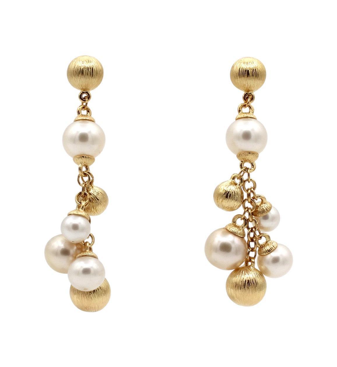 Long Goldie Baroque Pearl Earrings-Jewelry-Cherie Dori-Sorrel Sky Gallery