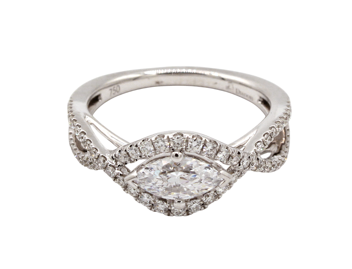 Marquise Diamond Band Ring-Jewelry-Cherie Dori-Sorrel Sky Gallery