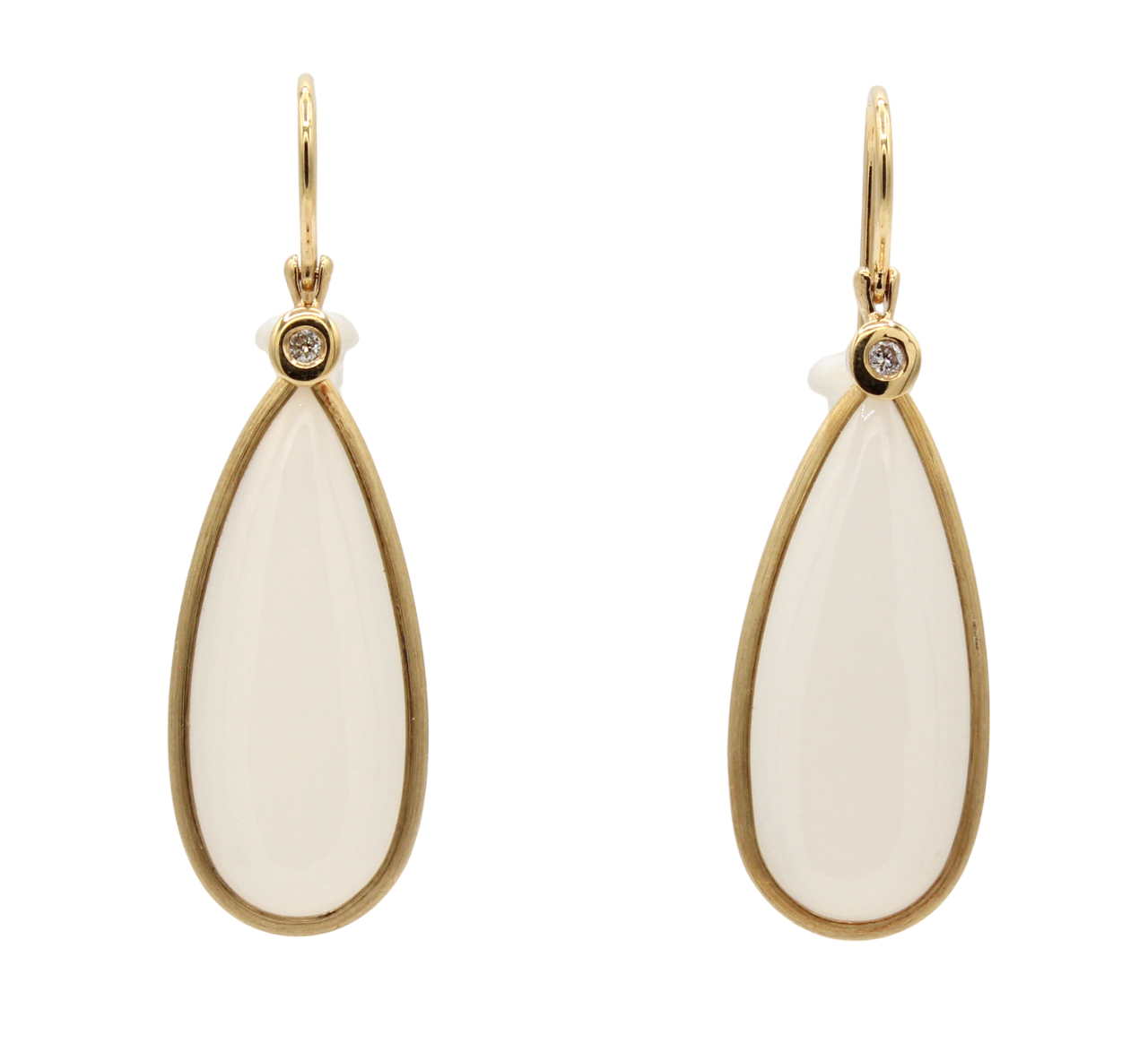 Moonstone Teardrop Earrings-Jewelry-Cherie Dori-Sorrel Sky Gallery