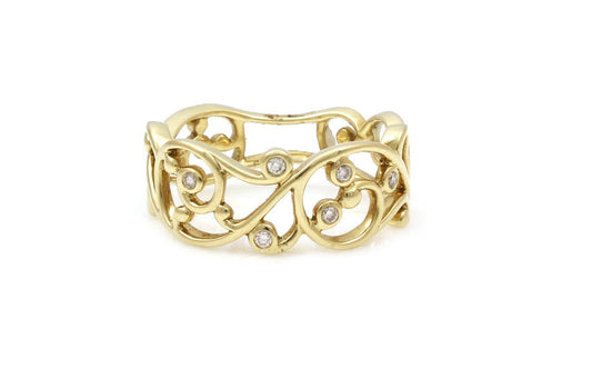 Narrow Scroll Band Ring-Jewelry-Cherie Dori-Sorrel Sky Gallery