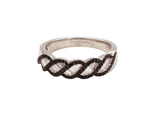 Oblique Diamond Band Ring-Jewelry-Cherie Dori-Sorrel Sky Gallery