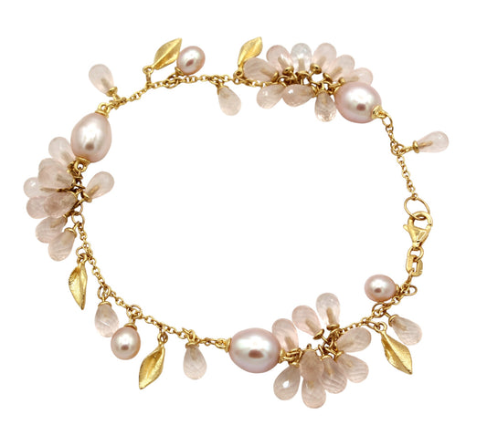 Rose Quarts Dawn Bracelet-Jewelry-Cherie Dori-Sorrel Sky Gallery