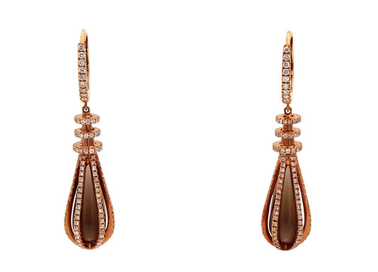 Smokey Topaz Victoria Earrings-Jewelry-Cherie Dori-Sorrel Sky Gallery