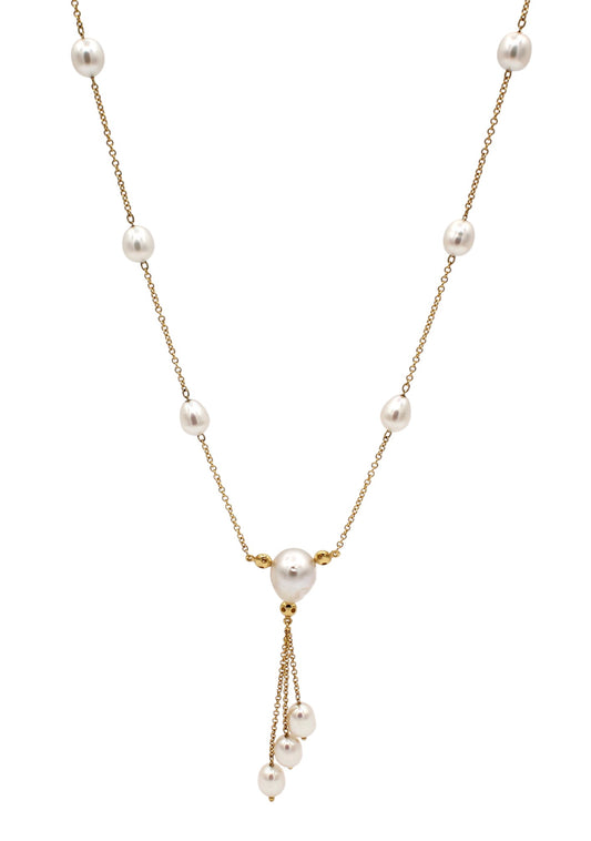 South Sea Baroque Pearl Necklace-Jewelry-Cherie Dori-Sorrel Sky Gallery