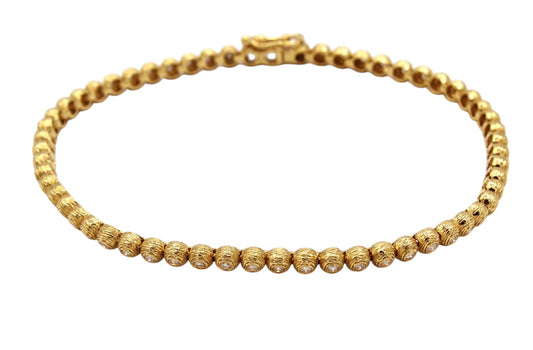 Texture Round Bezel Diamond Bracelet-Jewelry-Cherie Dori-Sorrel Sky Gallery