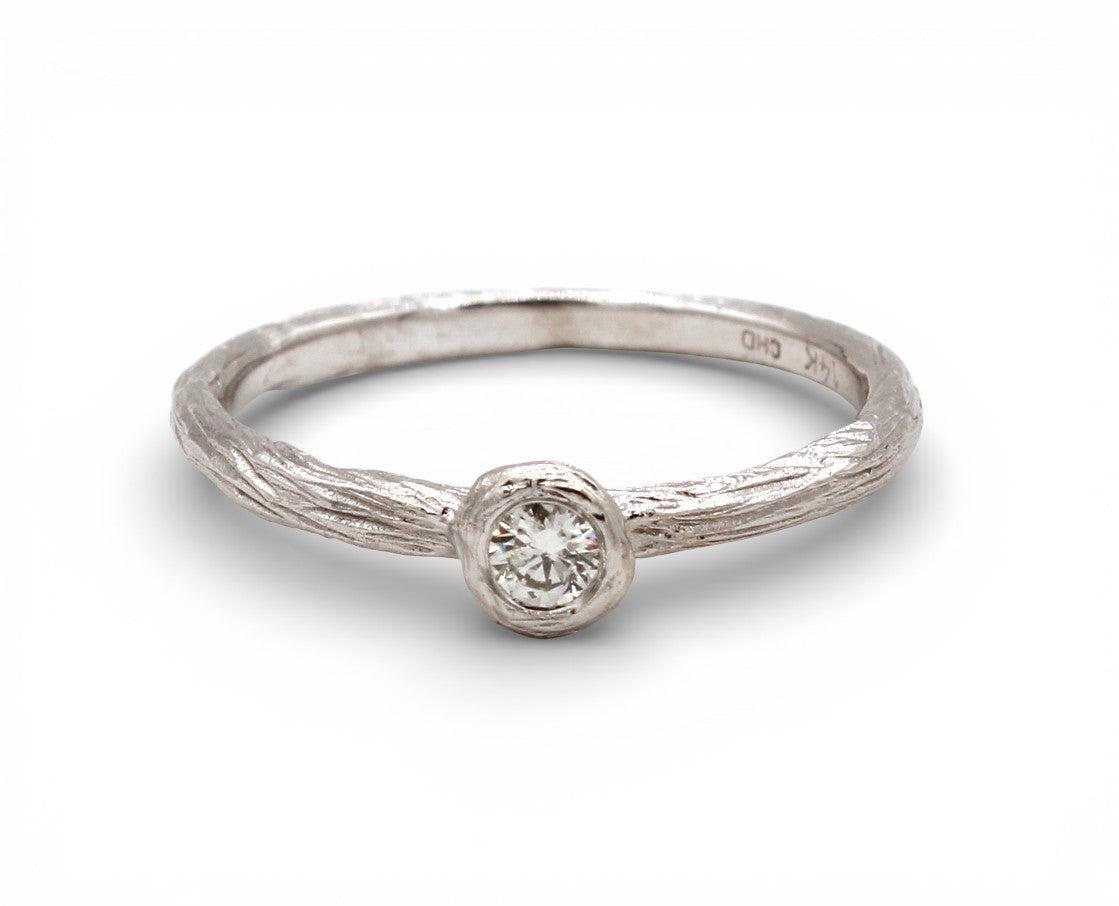 Tub Single Diamond Ring-Jewelry-Cherie Dori-Sorrel Sky Gallery